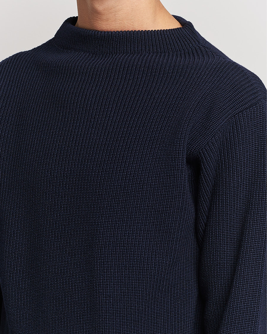 Homme | Pulls Et Tricots | Andersen-Andersen | Sailor Wool Crewneck Navy Blue