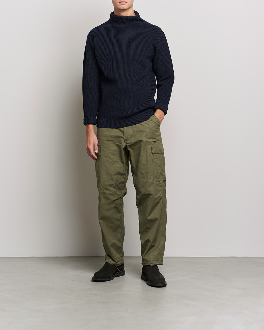Homme | Pulls Et Tricots | Andersen-Andersen | Sailor Wool Turtleneck Navy Blue
