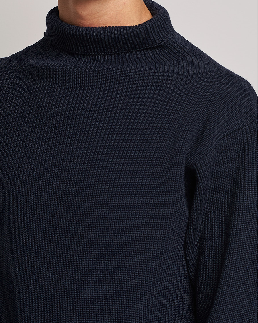 Homme | Pulls Et Tricots | Andersen-Andersen | Sailor Wool Turtleneck Navy Blue