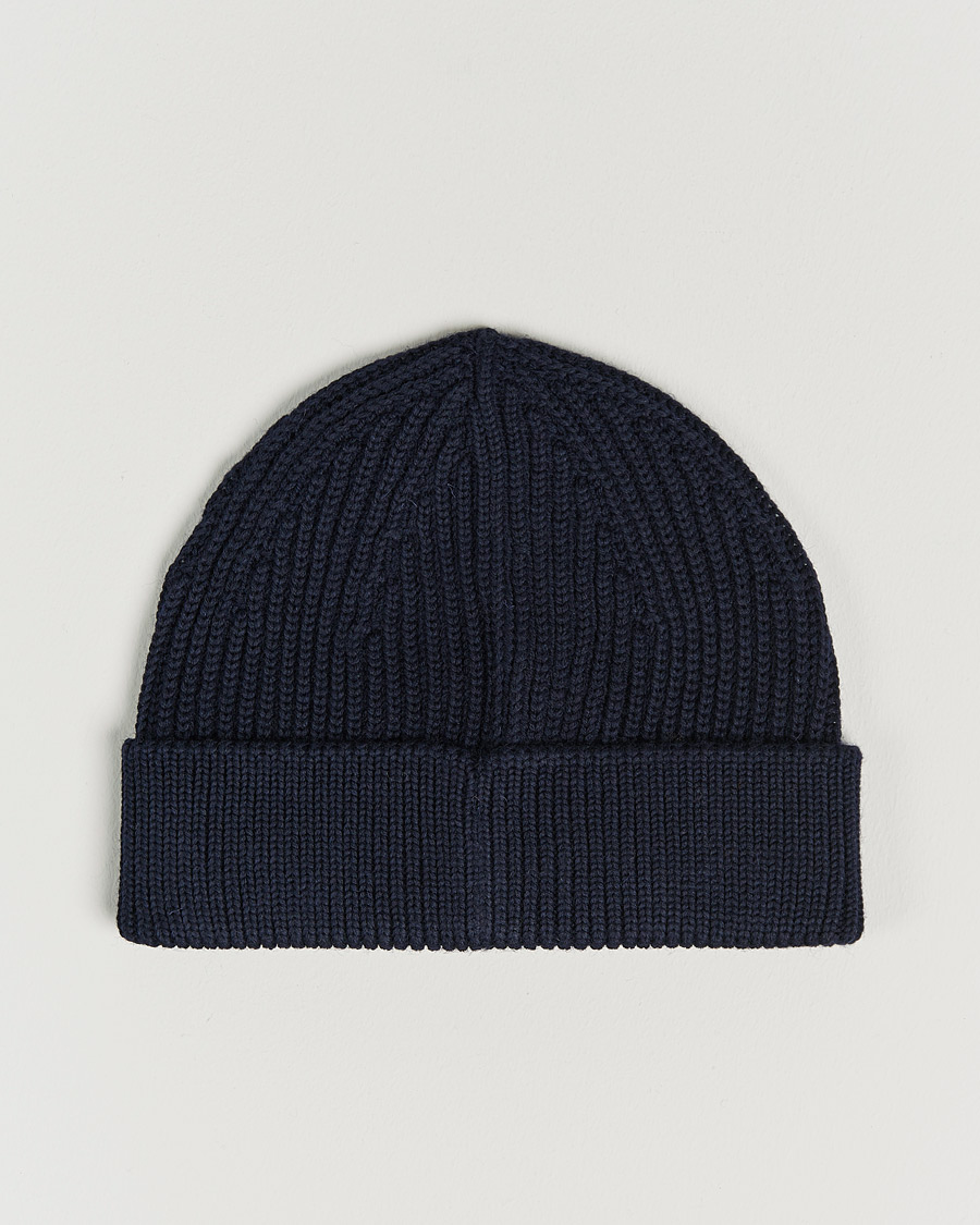 Homme | Andersen-Andersen Merino Wool Rib Beanie Navy Blue | Andersen-Andersen | Merino Wool Rib Beanie Navy Blue