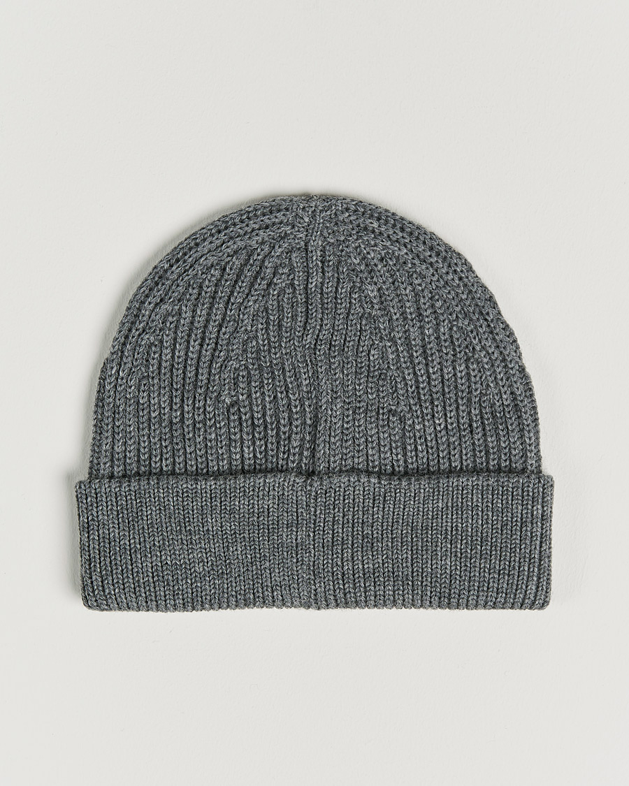 Homme | Andersen-Andersen Merino Wool Rib Beanie Grey | Andersen-Andersen | Merino Wool Rib Beanie Grey