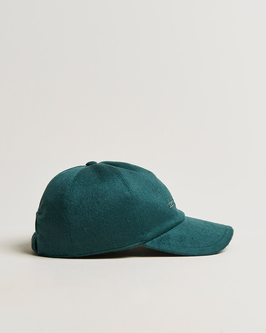 Homme | Kiton Cashmere Baseball Cap Dark Green | Kiton | Cashmere Baseball Cap Dark Green