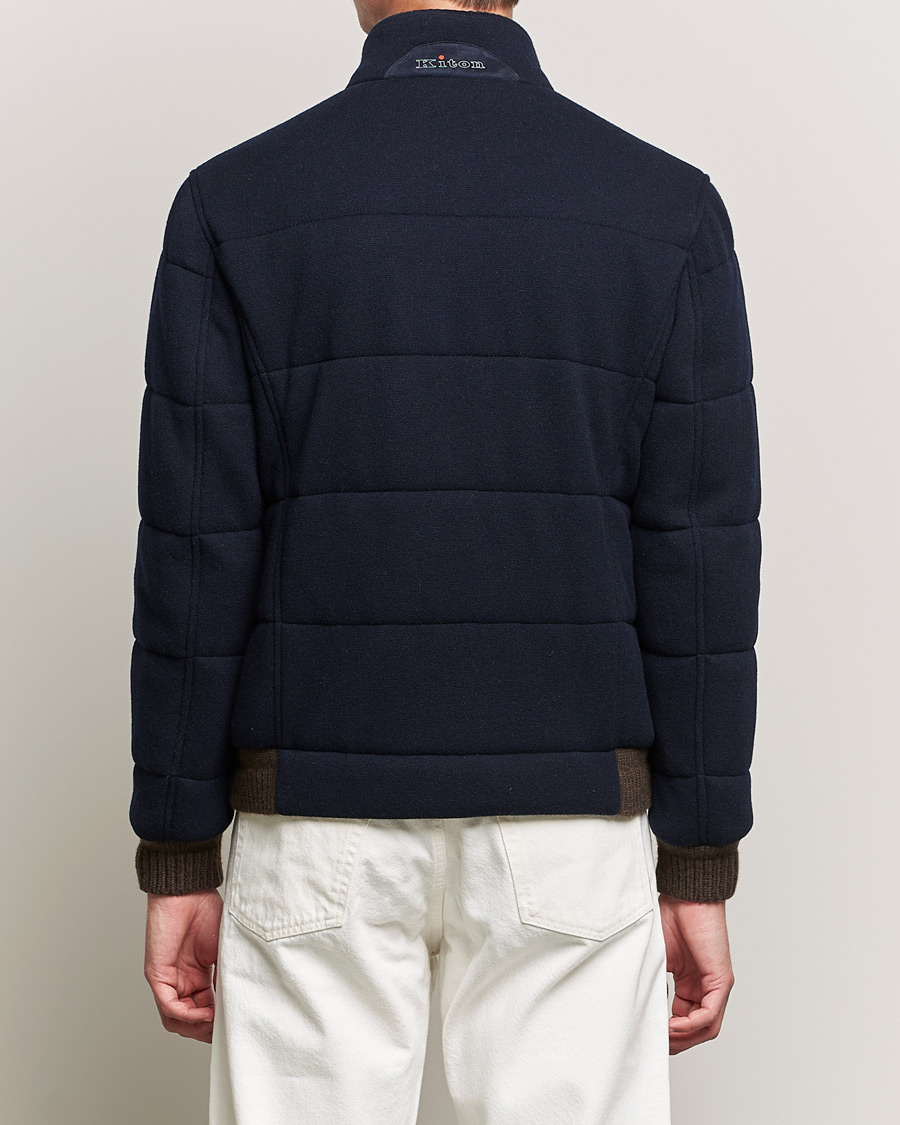 Homme | Manteaux Et Vestes | Kiton | Pile Cashmere Down Jacket Navy