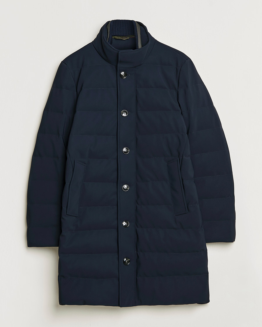 Homme | Manteaux Et Vestes | Kiton | Technical Down Coat Navy