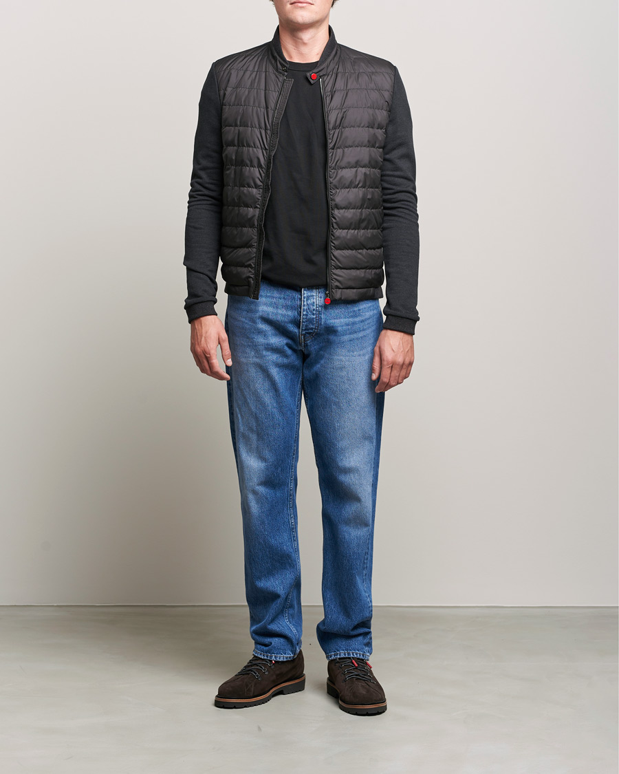 Homme | Manteaux Et Vestes | Kiton | Cotton/Cashmere Hybrid Jacket Charcoal