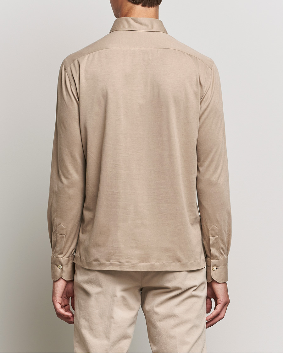 Homme | Pulls Et Tricots | Kiton | Long Sleeve Polo Shirt Beige