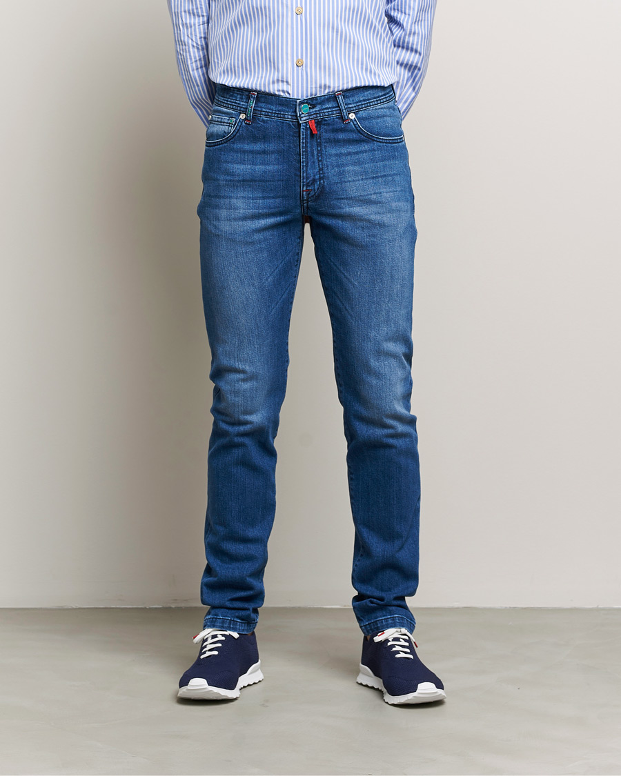 Homme | Jeans | Kiton | Slim Fit Stretch Jeans Medium Blue Wash