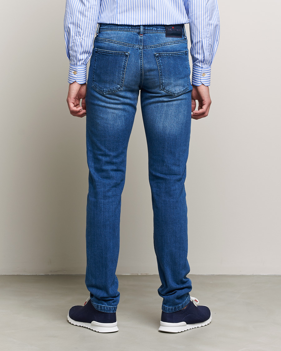 Homme | Jeans | Kiton | Slim Fit Stretch Jeans Medium Blue Wash