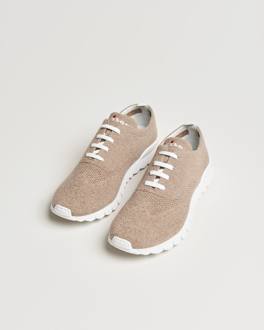 Homme | Kiton Cashmere Mesh Running Sneakers Beige | Kiton | Cashmere Mesh Running Sneakers Beige