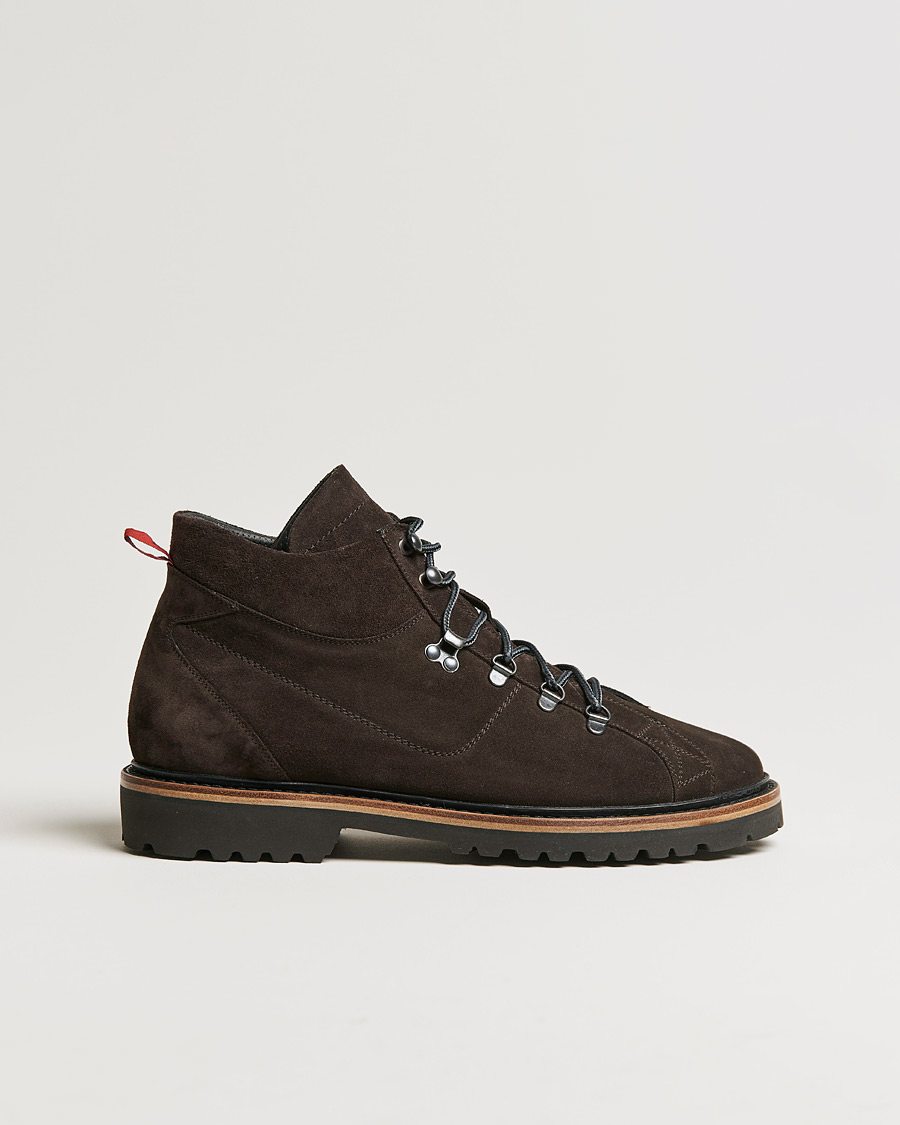 Homme | Kiton St Moritz Winter Boots Dark Brown Suede | Kiton | St Moritz Winter Boots Dark Brown Suede