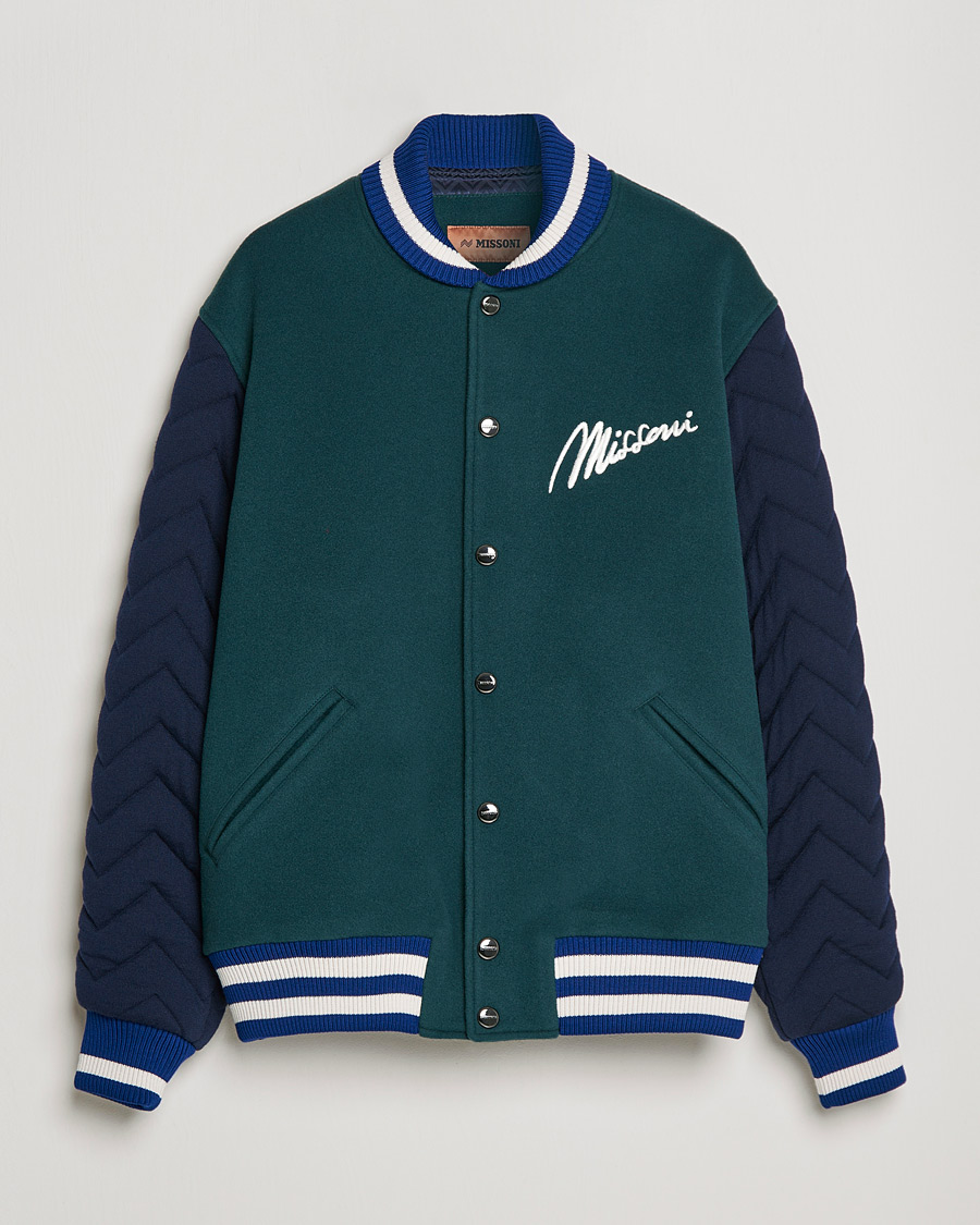 Homme | Manteaux Et Vestes | Missoni | Varsity Jacket Navy