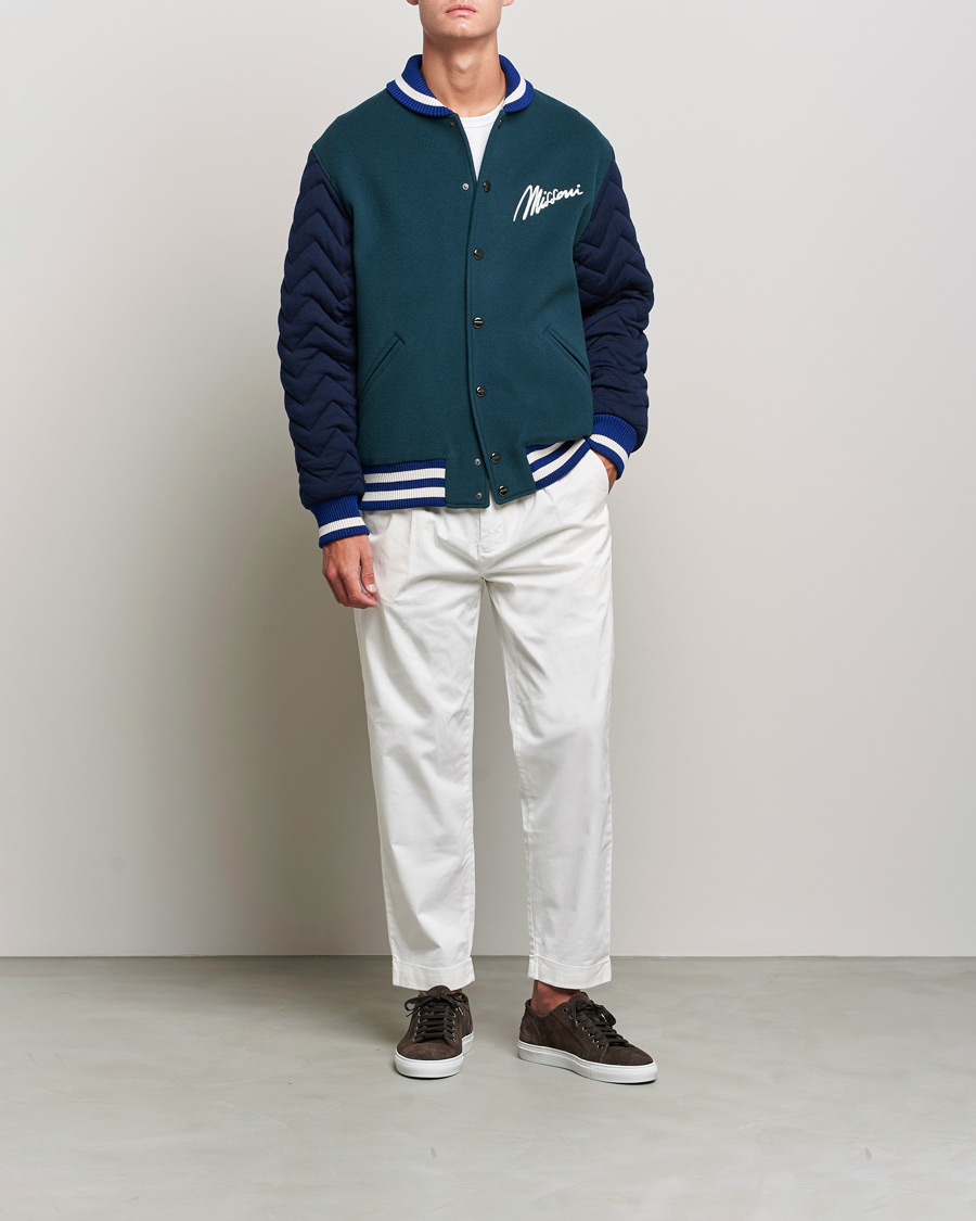 Homme | Manteaux Et Vestes | Missoni | Varsity Jacket Navy