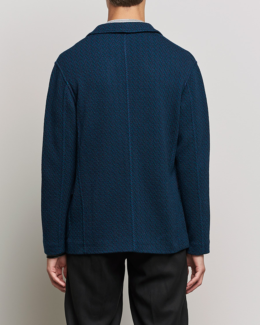 Homme | Blazers | Missoni | Zig Zag Knitted Blazer Navy