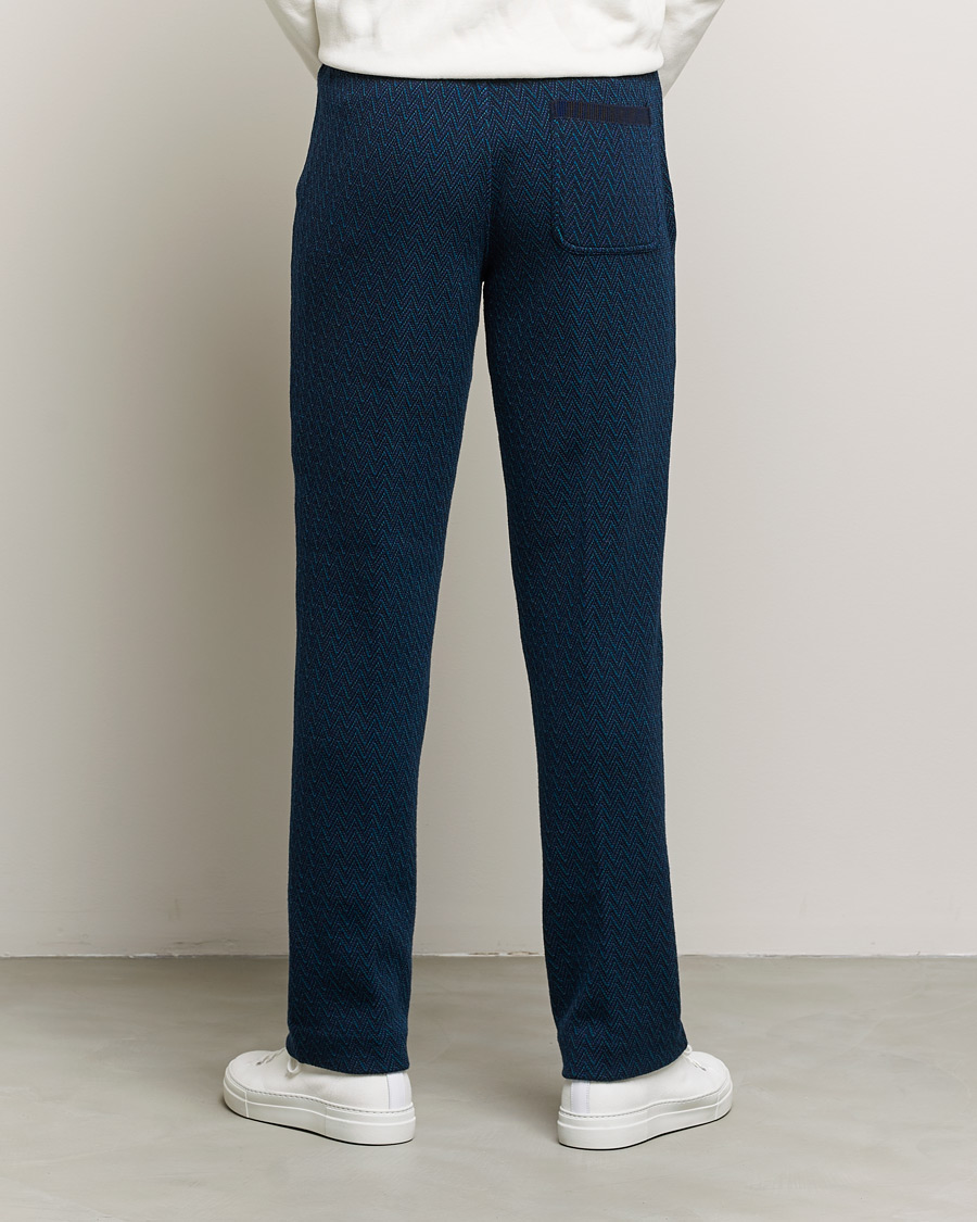 Homme | Pantalons | Missoni | Zig Zag Knitted Trousers Navy