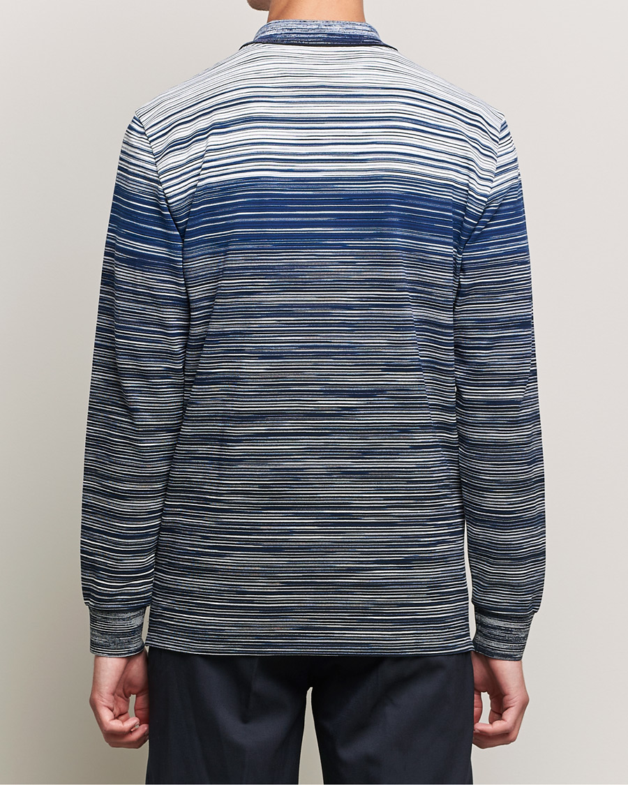 Homme | Pulls Et Tricots | Missoni | Fiammato Piquet Polo Navy/White