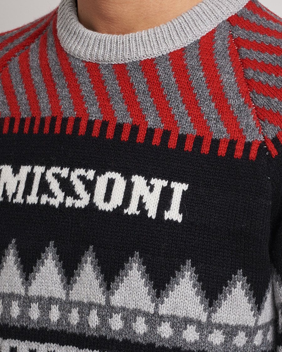 Homme | Pulls Et Tricots | Missoni | Mountain Calling Jacquard Sweater Grey/Red