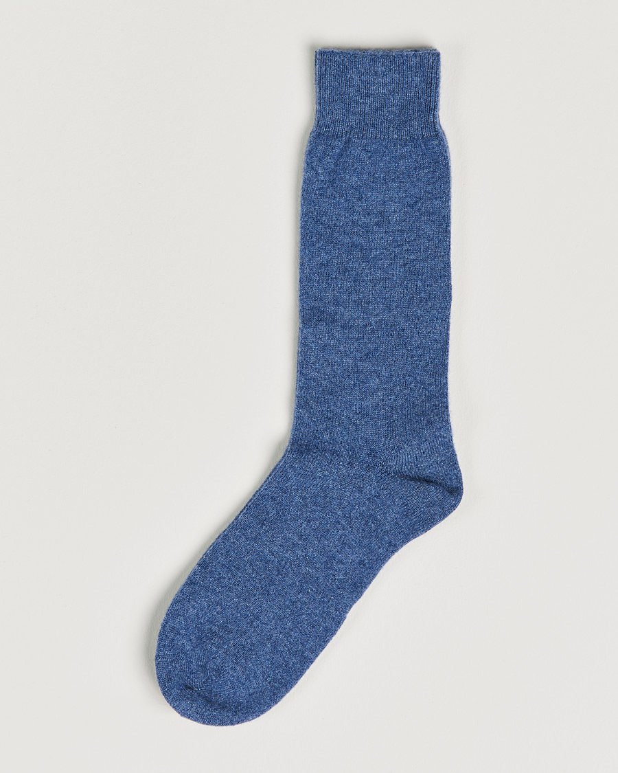 Homme | Sous-Vêtements Et Chaussettes | Bresciani | Pure Cashmere Socks Blue Melange