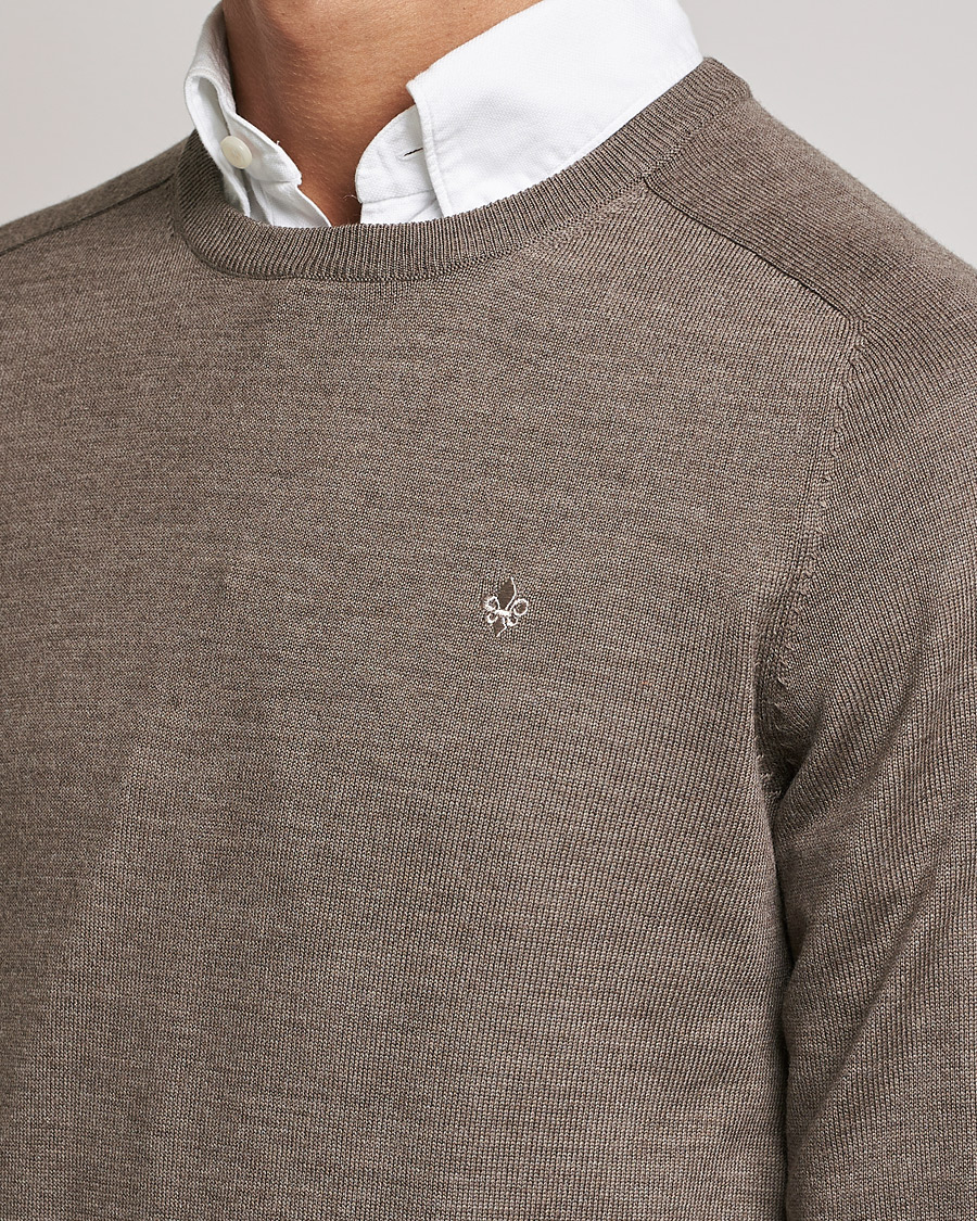 Homme | Pulls Et Tricots | Morris | Merino O-neck Brown