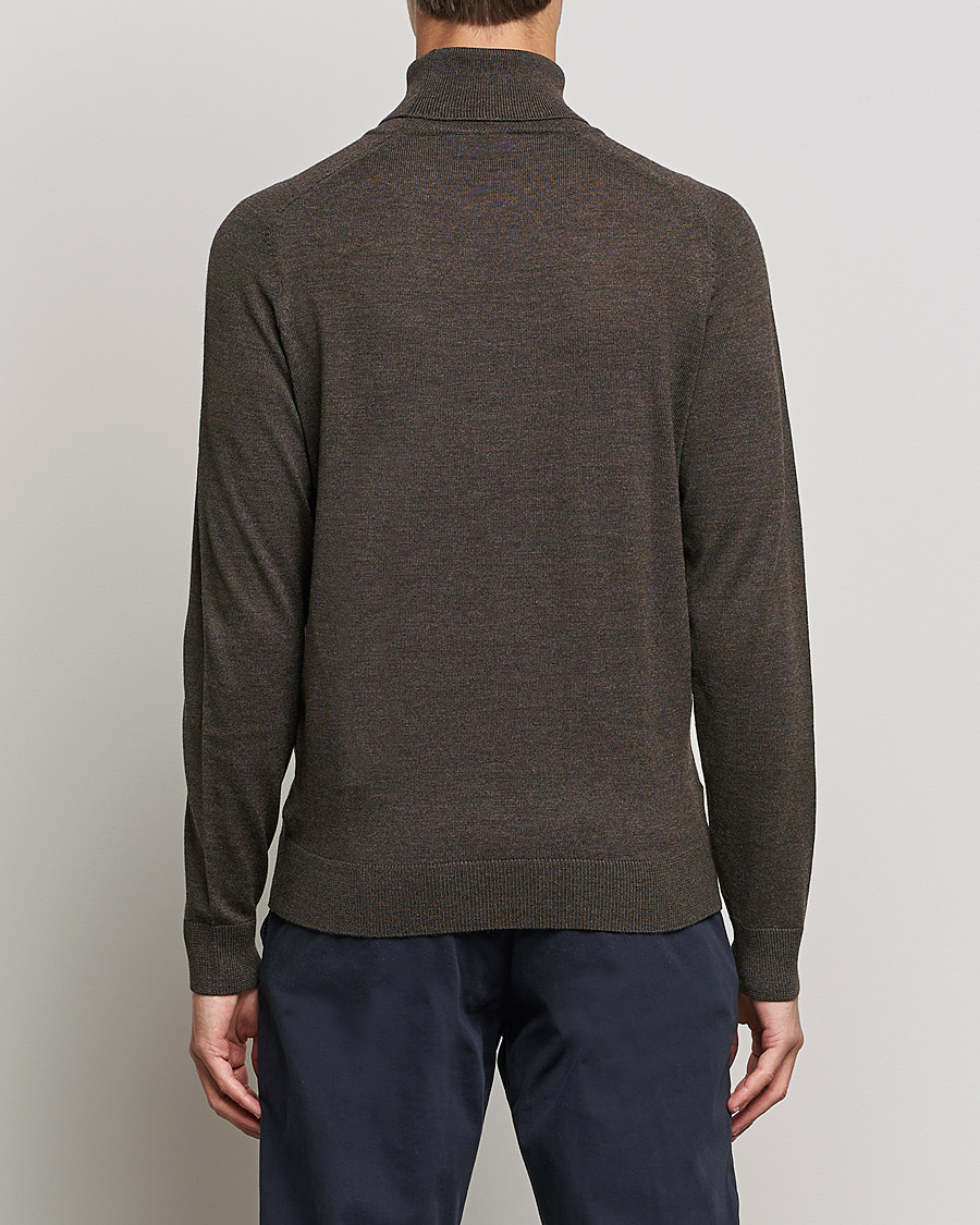 Homme | Pulls Et Tricots | Morris | Merino Rollneck Dark Brown Melange
