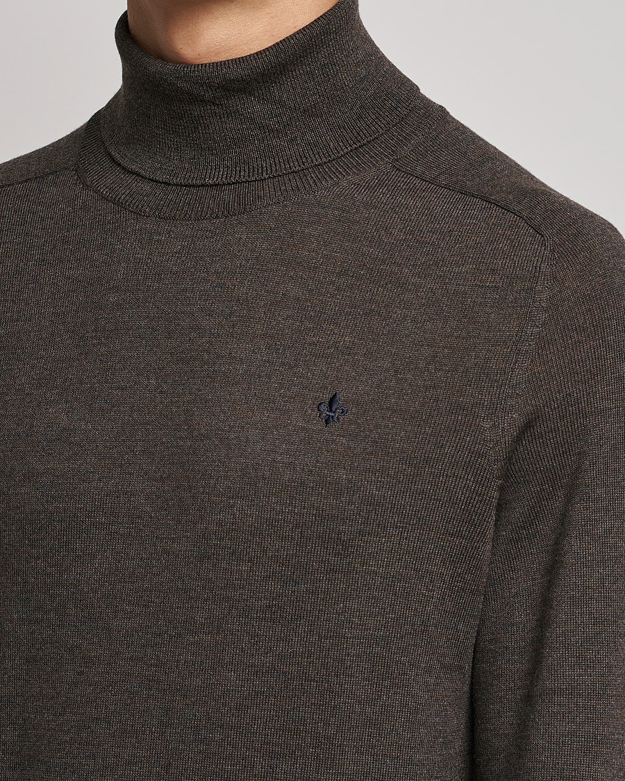 Homme | Pulls Et Tricots | Morris | Merino Rollneck Dark Brown Melange