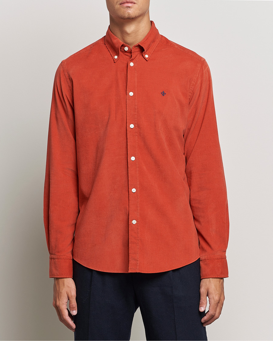 Homme | Chemises | Morris | Douglas Corduroy Button Down Shirt Red