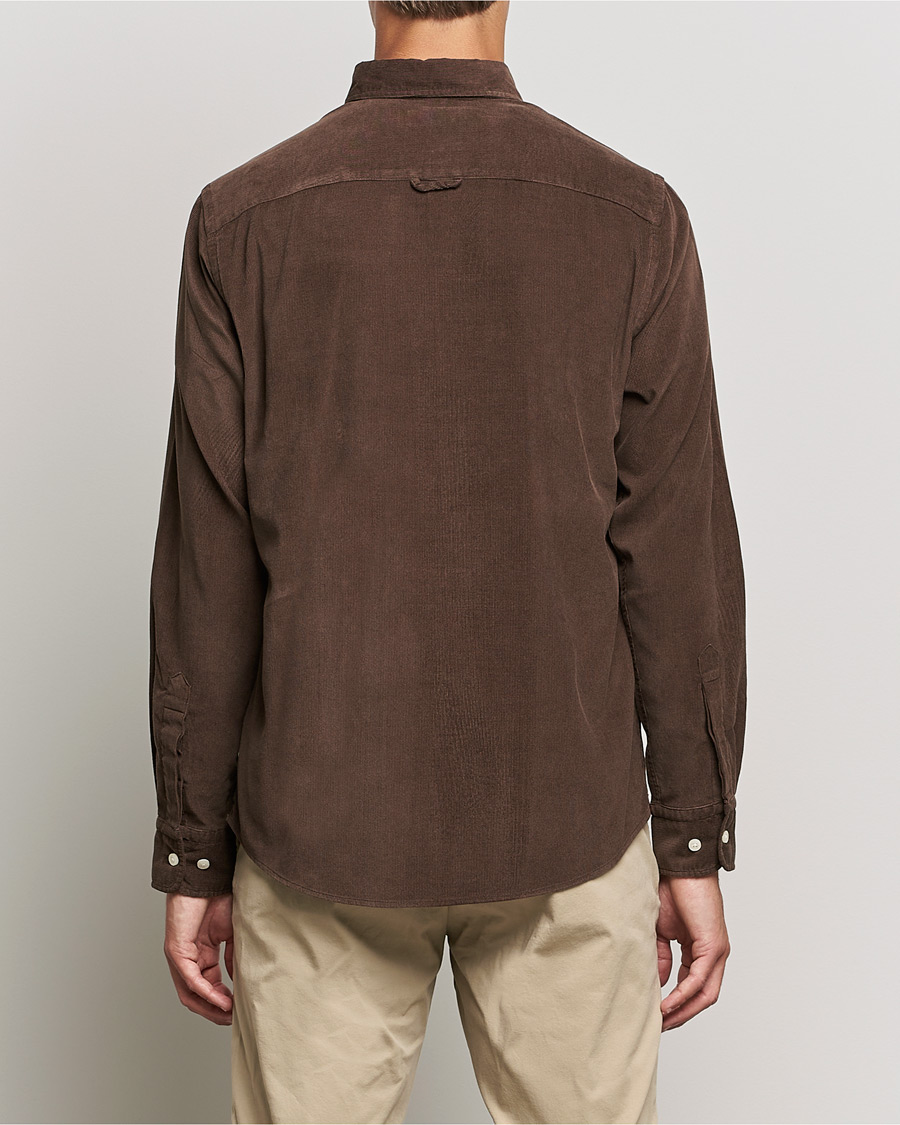 Homme | Chemises | Morris | Douglas Corduroy Button Down Shirt Dark Brown