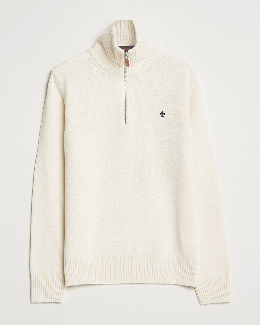 Homme | Pulls Et Tricots | Morris | Kieran Wool Half Zip Off White