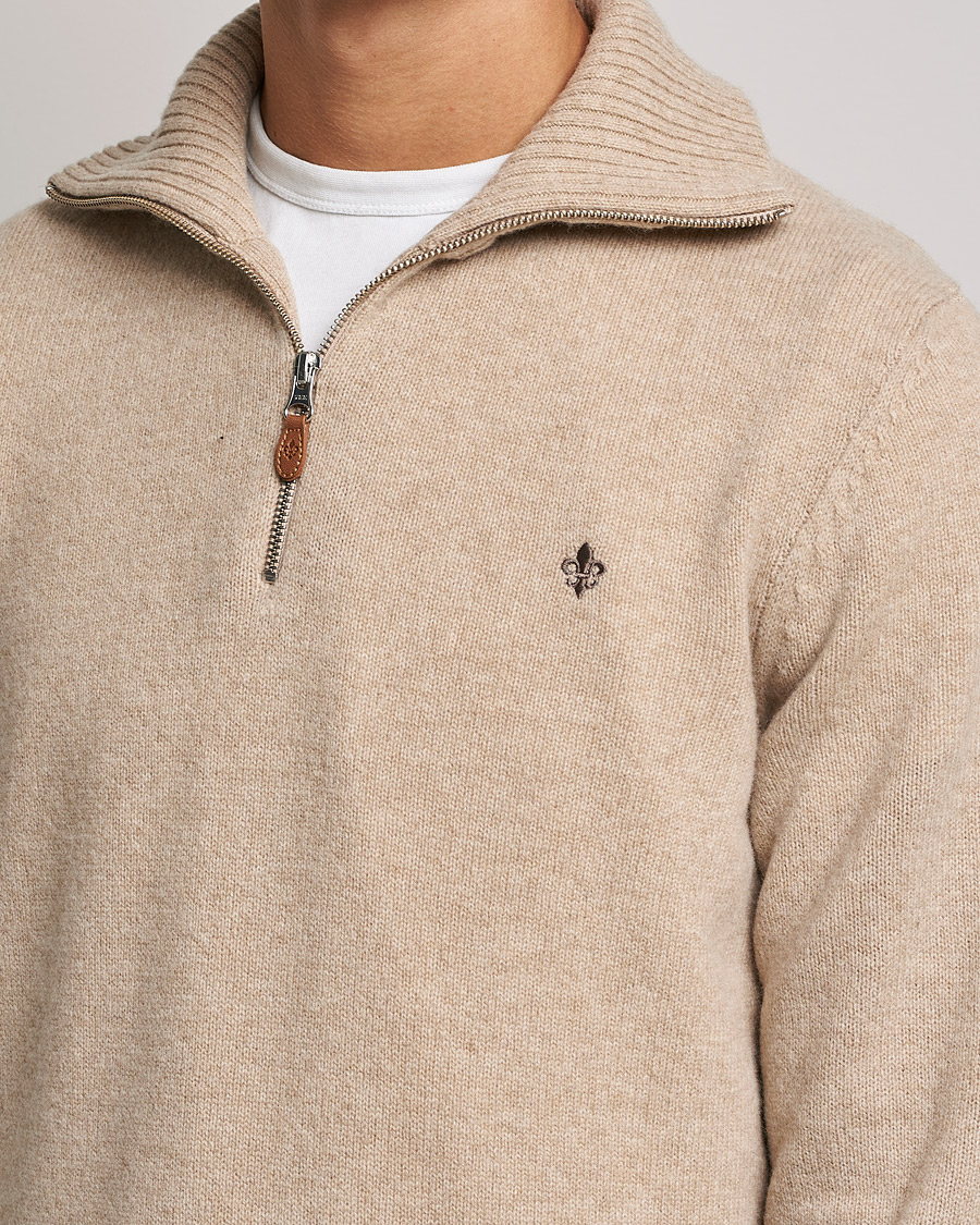 Homme | Pulls Et Tricots | Morris | Kieran Wool Half Zip Khaki