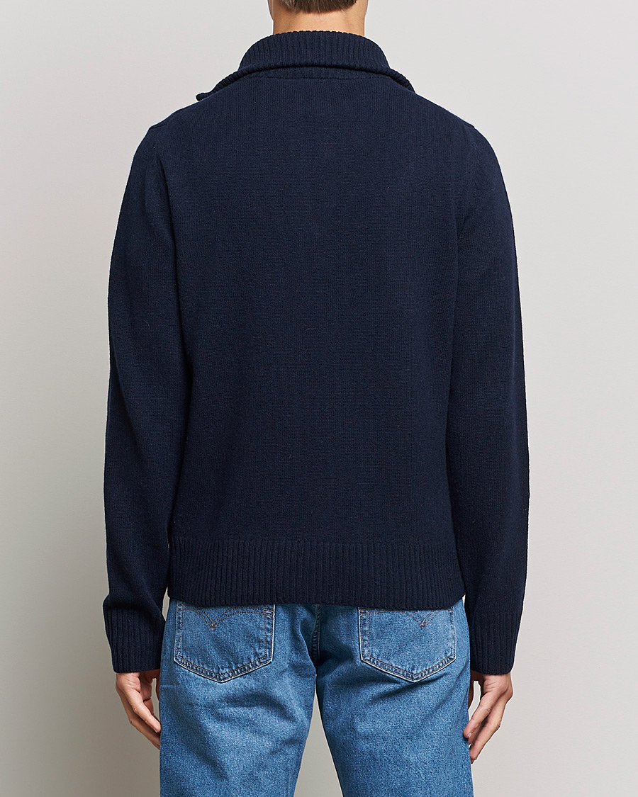 Homme | Pulls Et Tricots | Morris | Kieran Wool Half Zip Navy