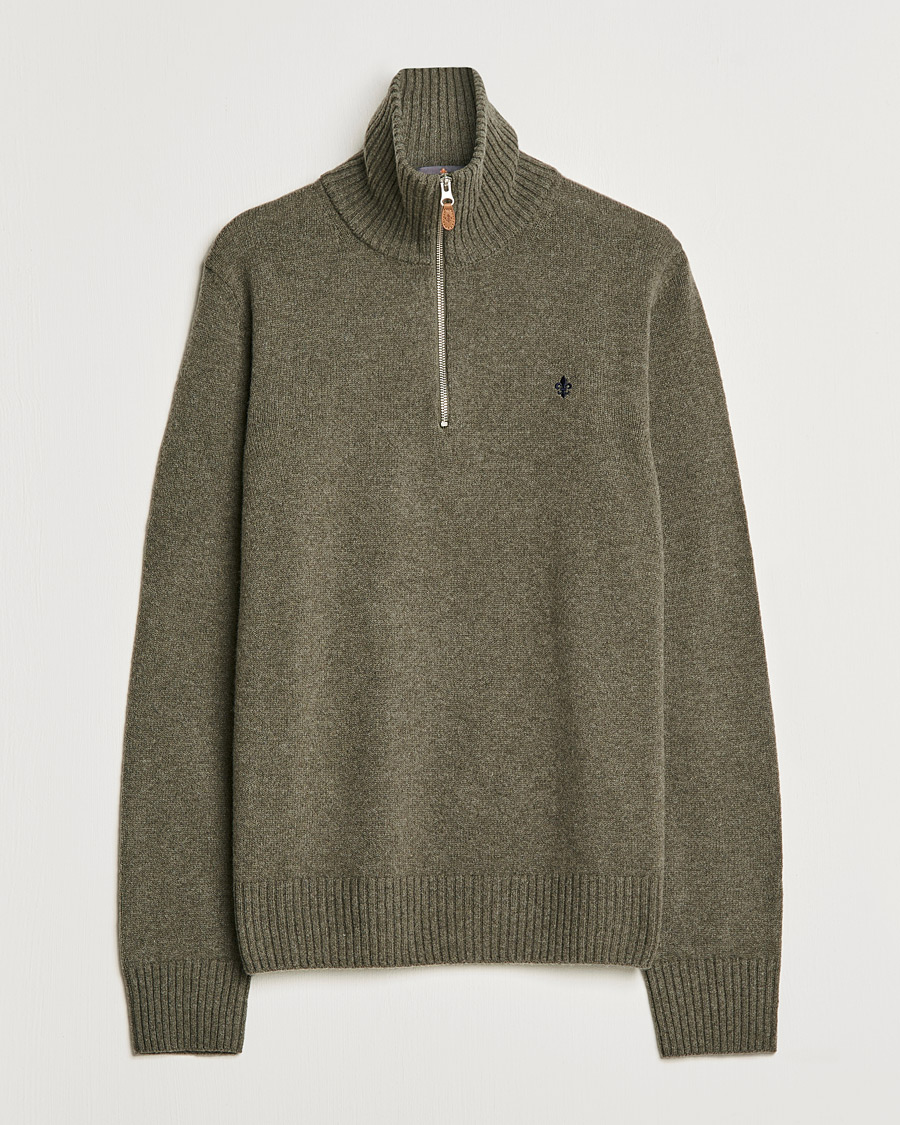Homme | Pulls Et Tricots | Morris | Kieran Wool Half Zip Olive