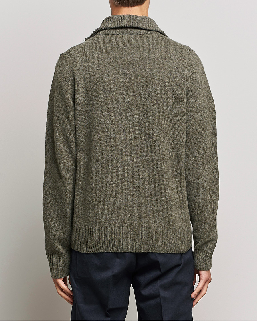 Homme | Pulls Et Tricots | Morris | Kieran Wool Half Zip Olive