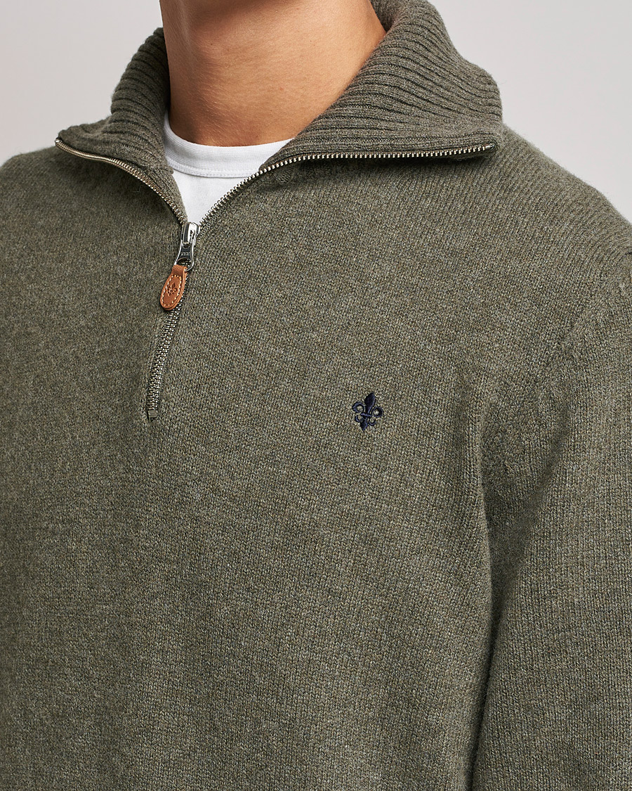 Homme | Pulls Et Tricots | Morris | Kieran Wool Half Zip Olive