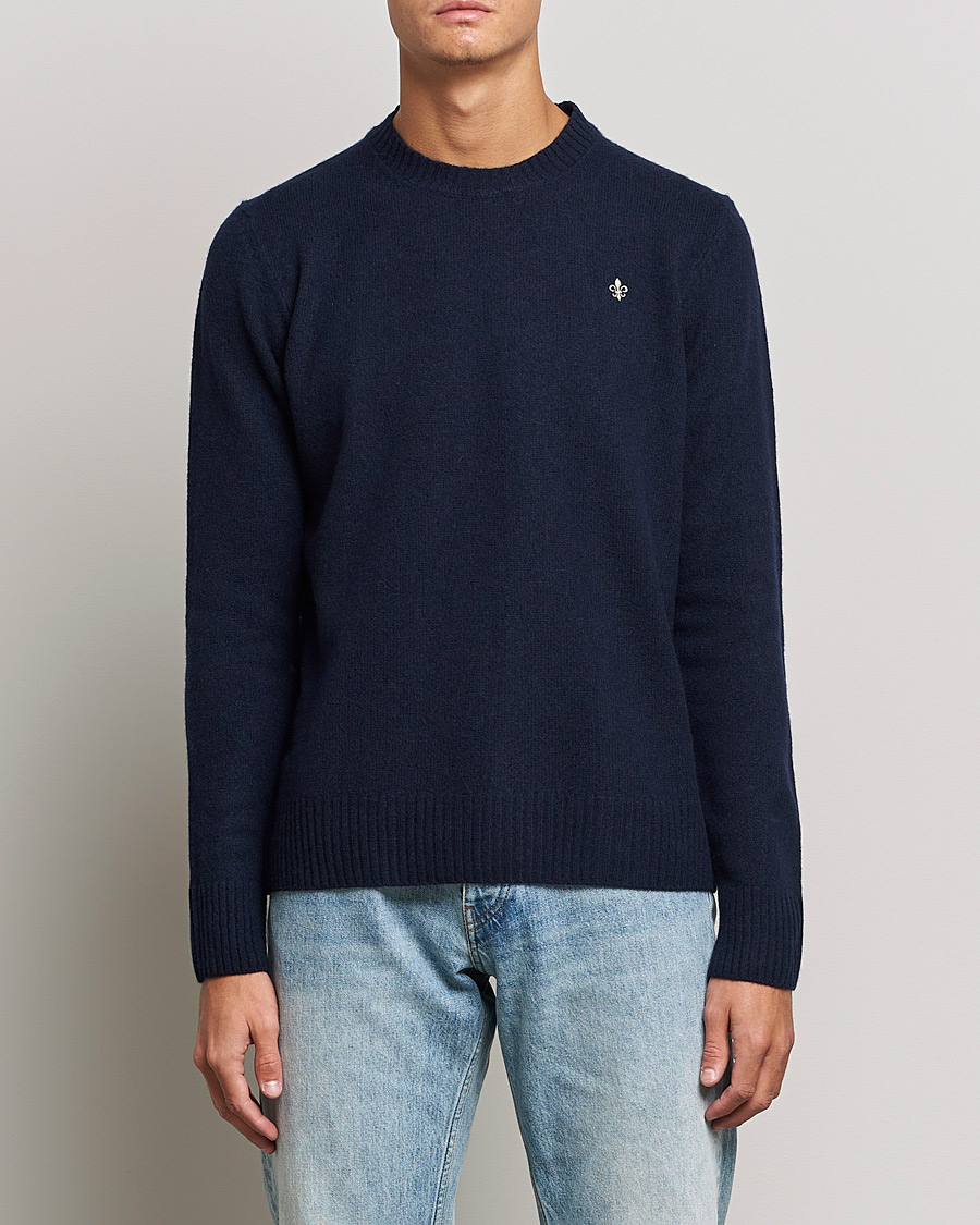 Homme | Pulls Et Tricots | Morris | Kieran Wool Crew Neck Navy