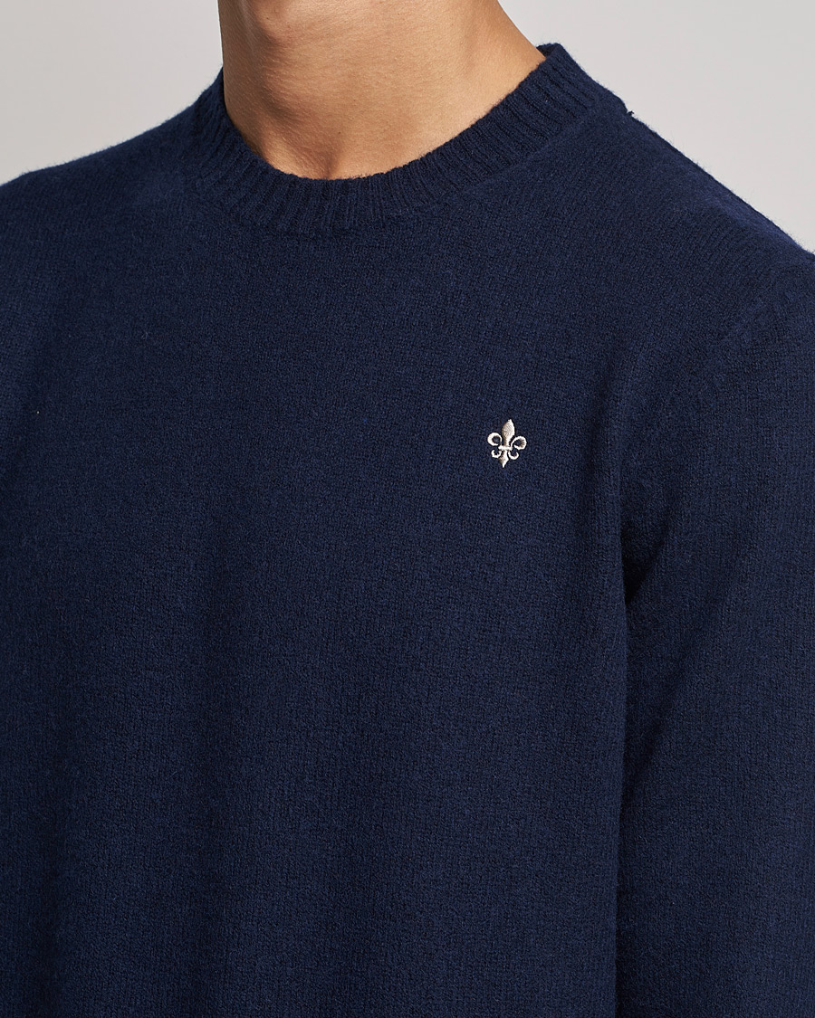 Homme | Pulls Et Tricots | Morris | Kieran Wool Crew Neck Navy