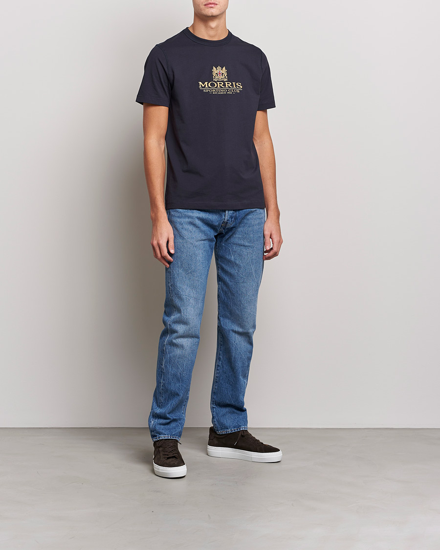 Homme | T-shirts | Morris | Trevor Logo T-shirt Blue