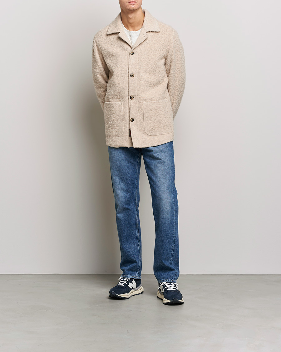 Homme | Manteaux Et Vestes | Morris | Shaggy Shirt Jacket Beige