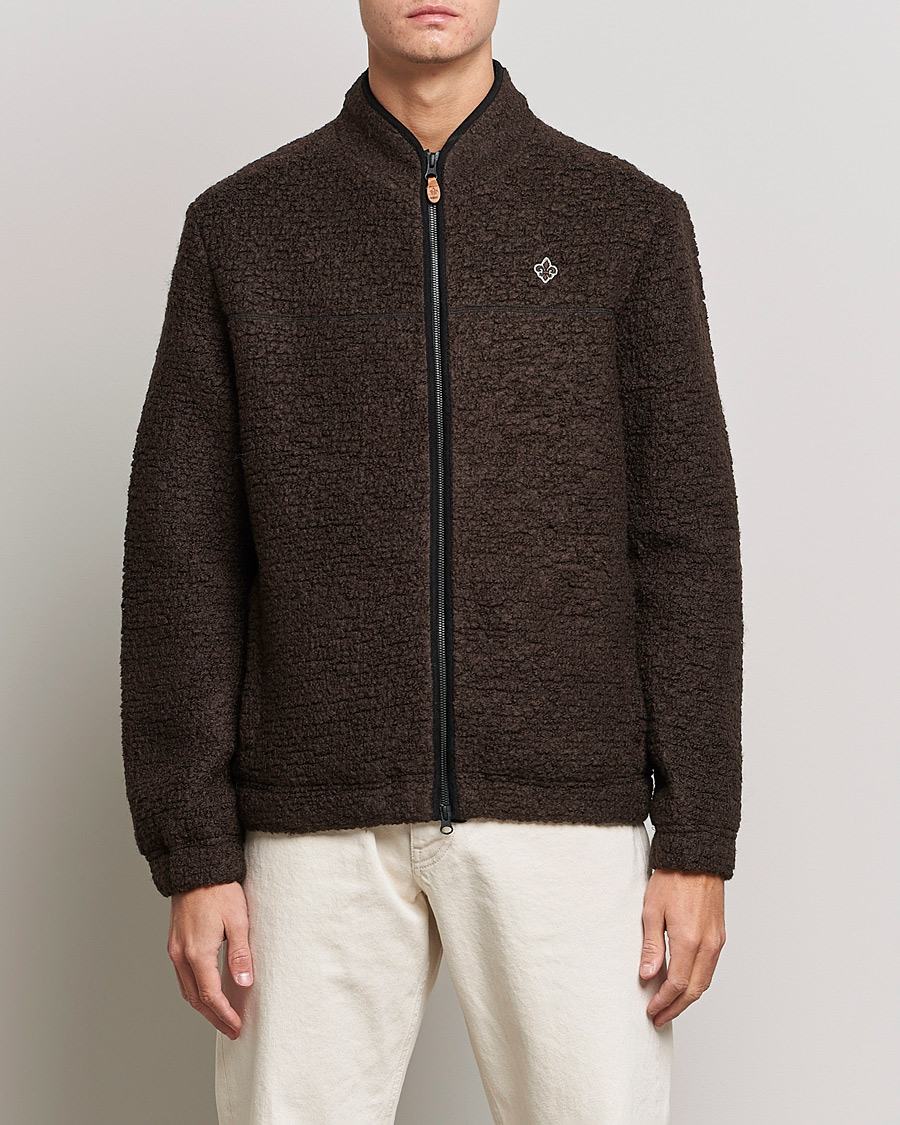 Homme | Pulls Et Tricots | Morris | Chadwick Pile Jacket Dark Brown
