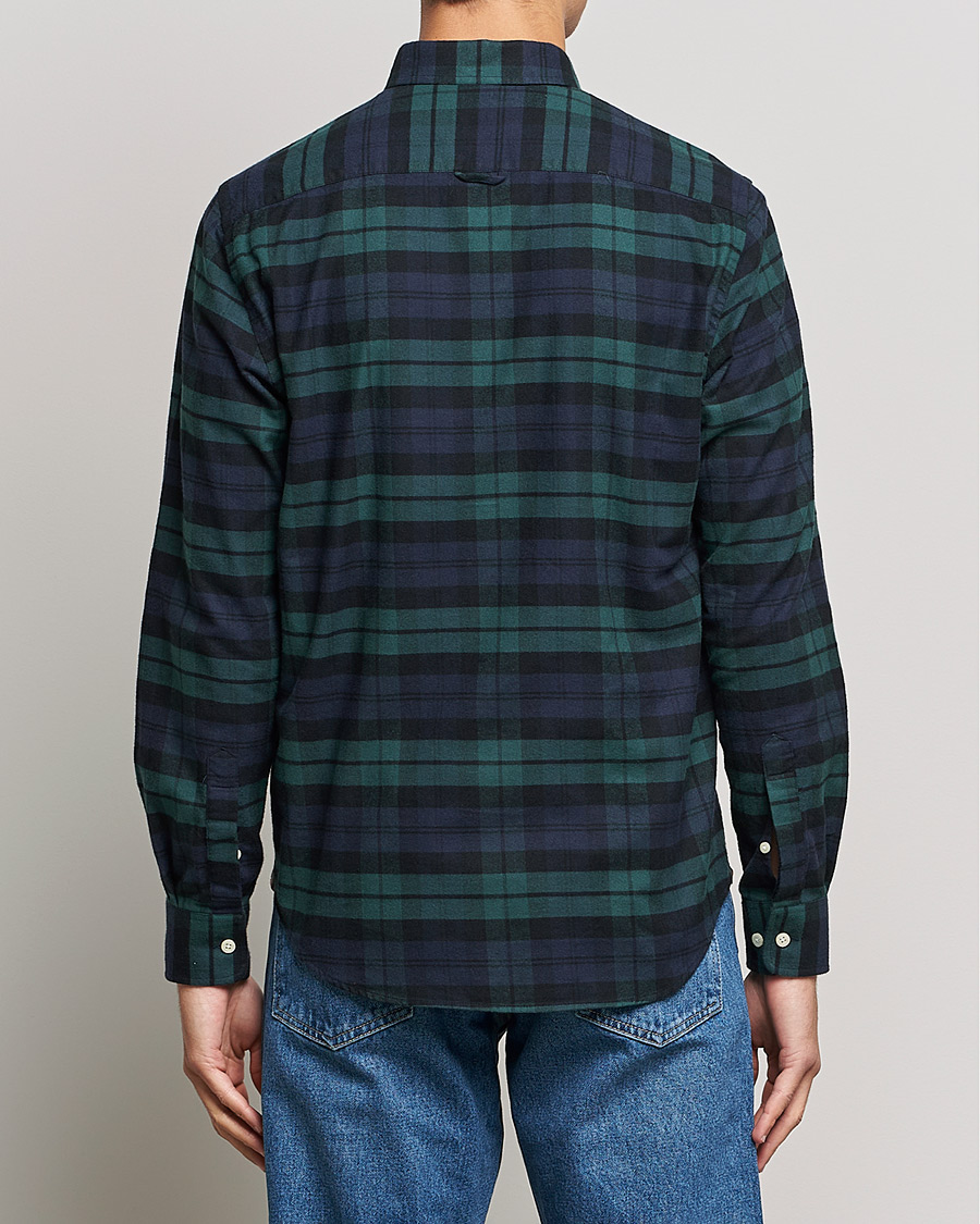 Homme | Chemises | Morris | Brushed Flannel Checked Shirt Blackwatch