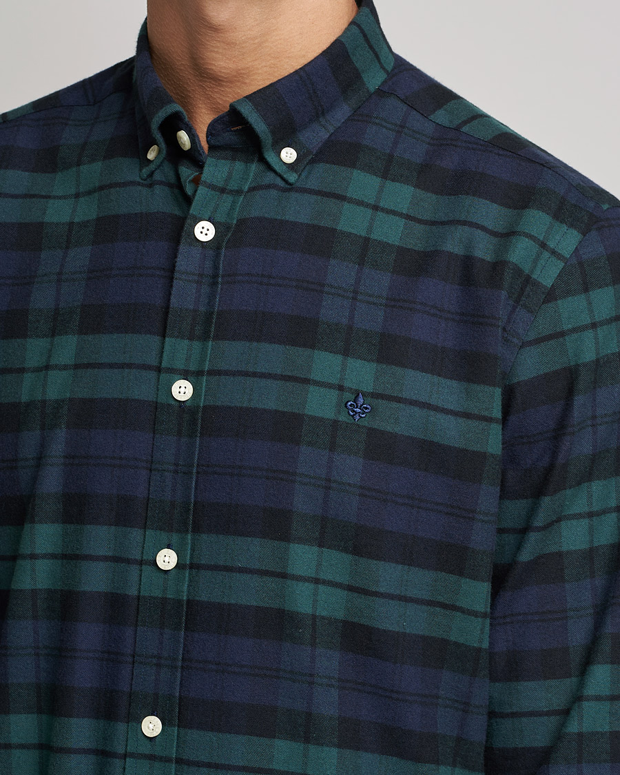 Homme | Chemises | Morris | Brushed Flannel Checked Shirt Blackwatch
