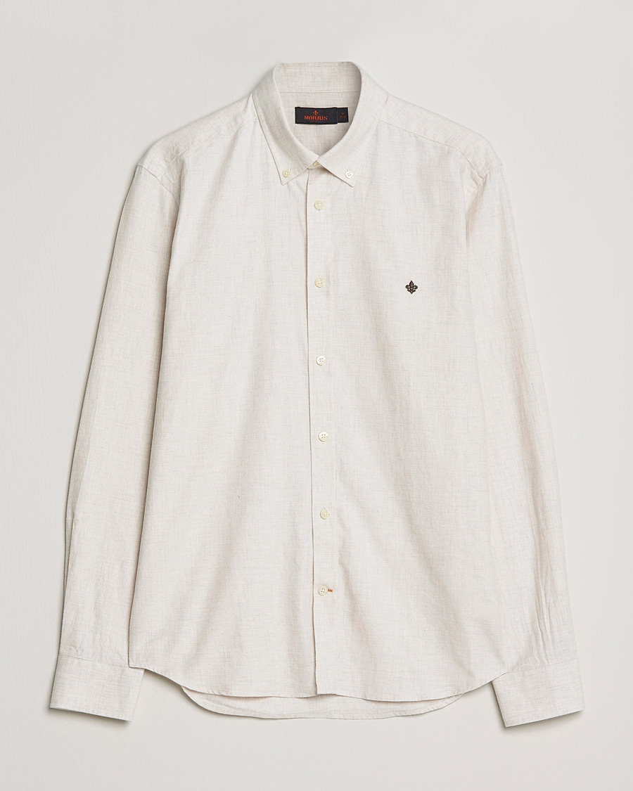 Homme | Chemises | Morris | Watts Flannel Button Down Shirt Beige