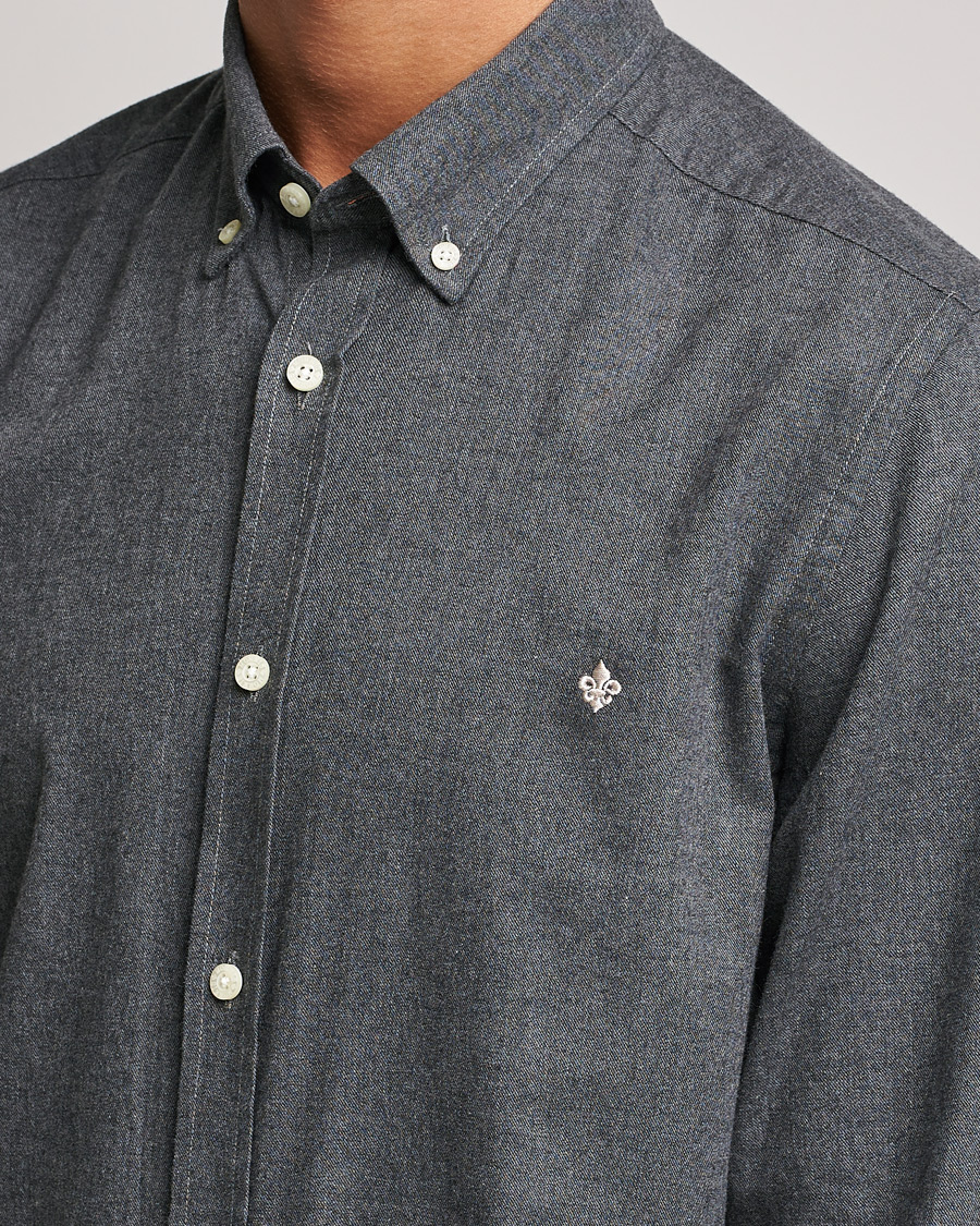 Homme | Chemises | Morris | Watts Flannel Button Down Shirt Dark Grey