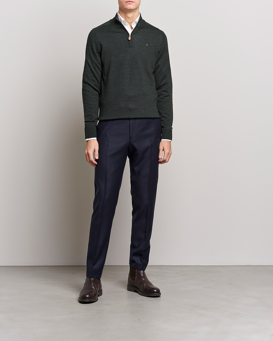 Homme | Pantalons | Morris | Bobby Flannel Trousers Navy