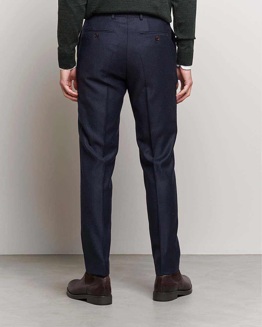 Homme | Pantalons | Morris | Bobby Flannel Trousers Navy