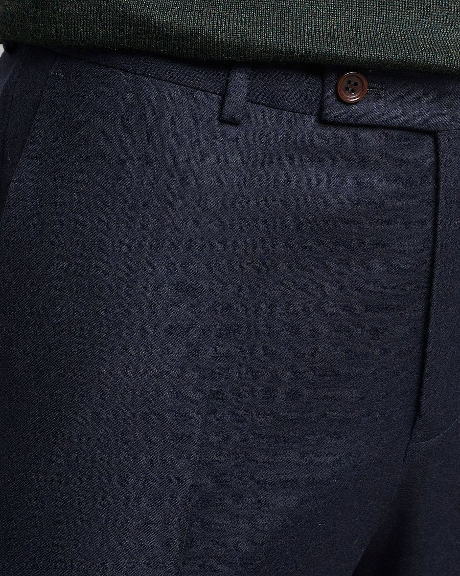 Homme | Pantalons | Morris | Bobby Flannel Trousers Navy