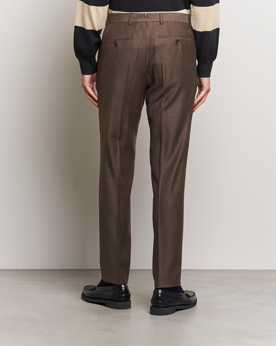 Homme | Pantalons | Morris | Bobby Flannel Trousers Brown