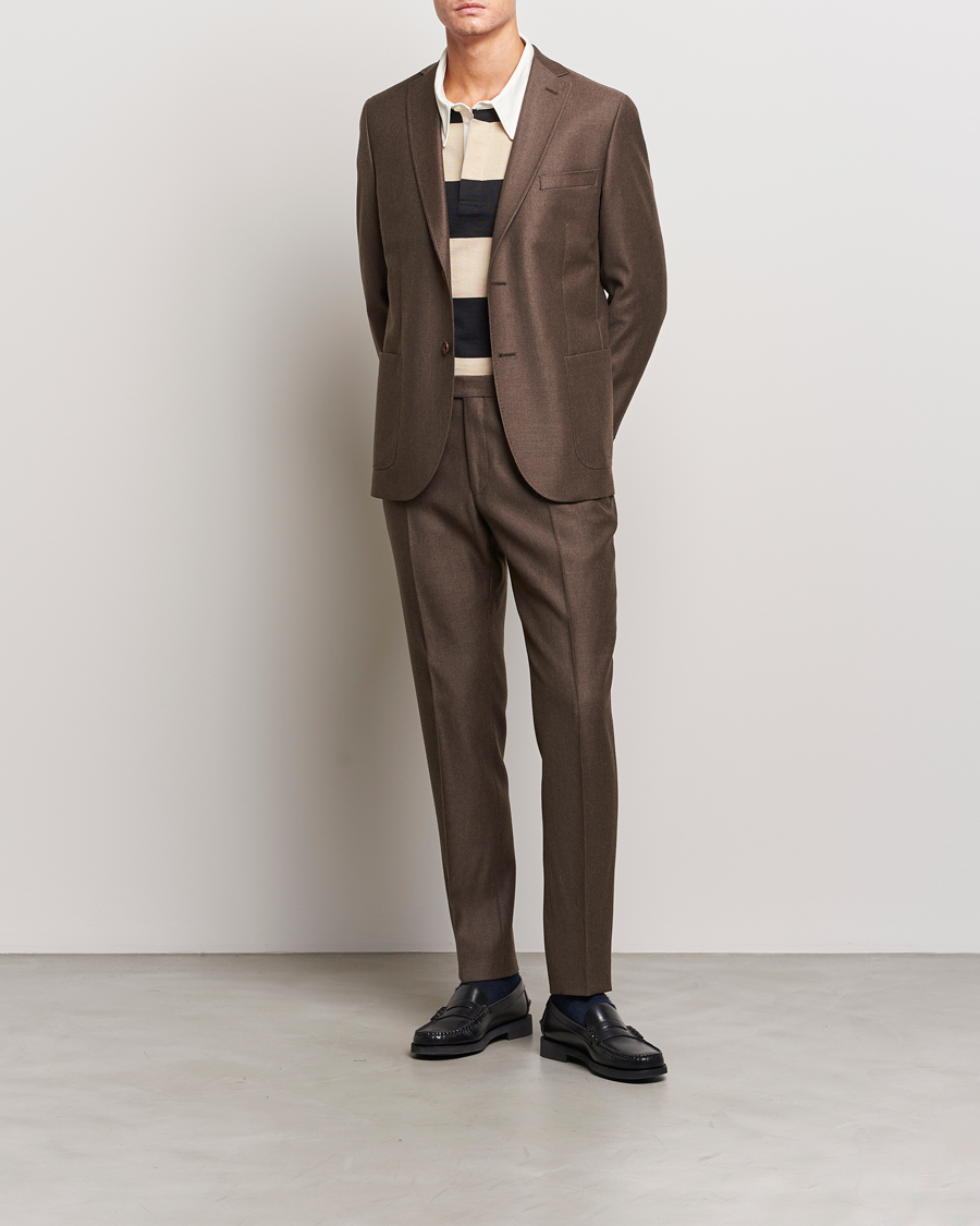 Homme | Blazers | Morris | Archie Flannel Blazer Brown