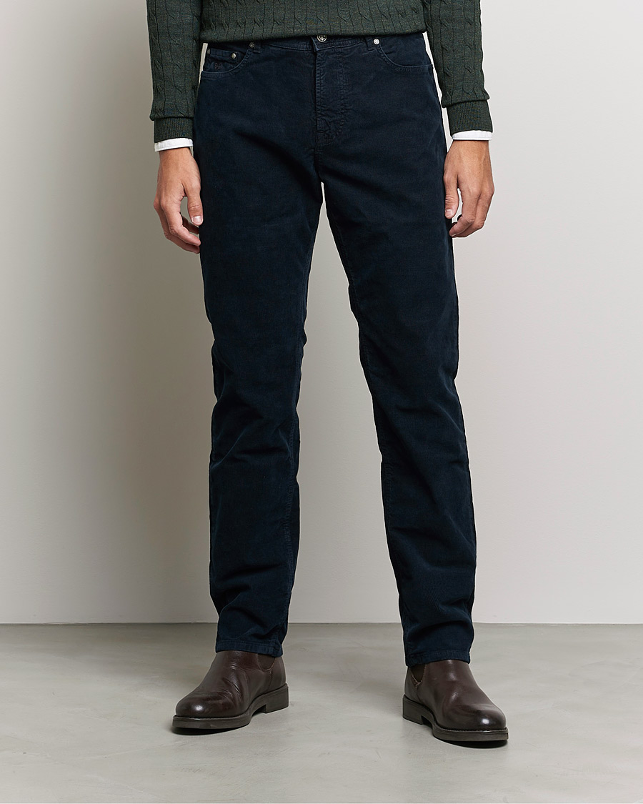 Homme | Pantalons | Morris | James Corduroy 5-Pocket Pants Navy