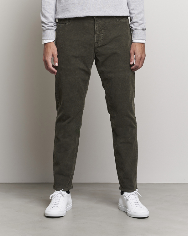 Homme | Pantalons | Morris | James Corduroy 5-Pocket Pants Olive