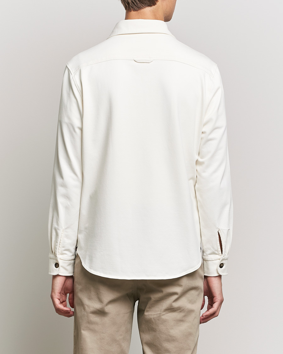 Homme | Chemises | Morris | Cotton Jersey Overshirt Off White