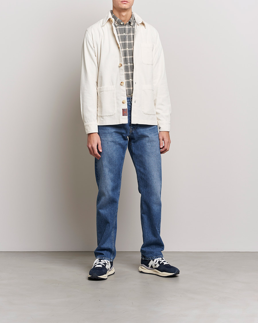 Homme | Chemises | Morris | Heaton Corduroy Shirt Jacket Off White